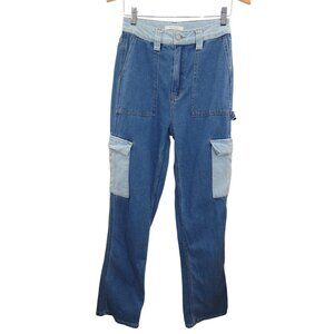 PacSun 90s Boyfriend Carpenter Blue Jeans Size 27 Y2K Streetwear Skater Cargo